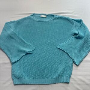 Katia Serafini Italy Baby Blue Cotton Sweater Size 6